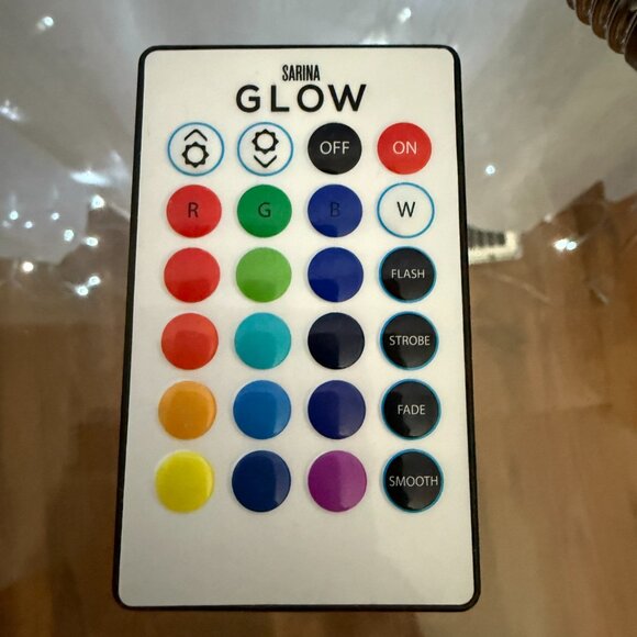 SET OF 2 - SARINA GLOW LED Bulbs w Remote (No App Needed!) Warm White Only + RGB - Picture 3 of 5